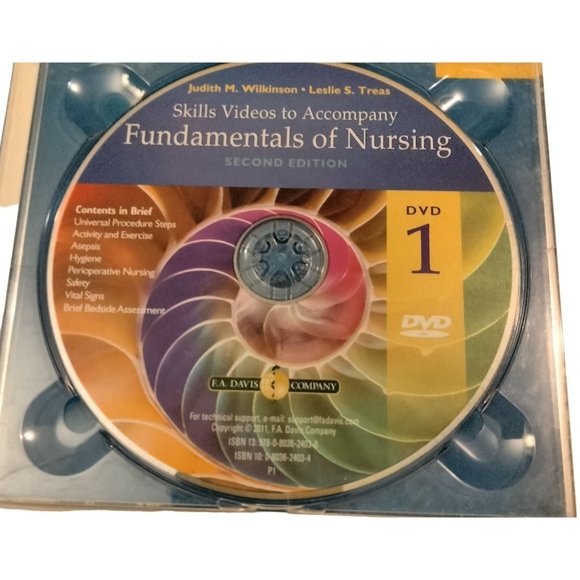 Davis Fundamentals Nursing Skills Video Wilkinson DVD 1 Vital Signs Assessment - Picture 2 of 3